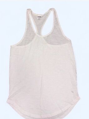 PINK Victoria's Secret Soft White Racerback Tank